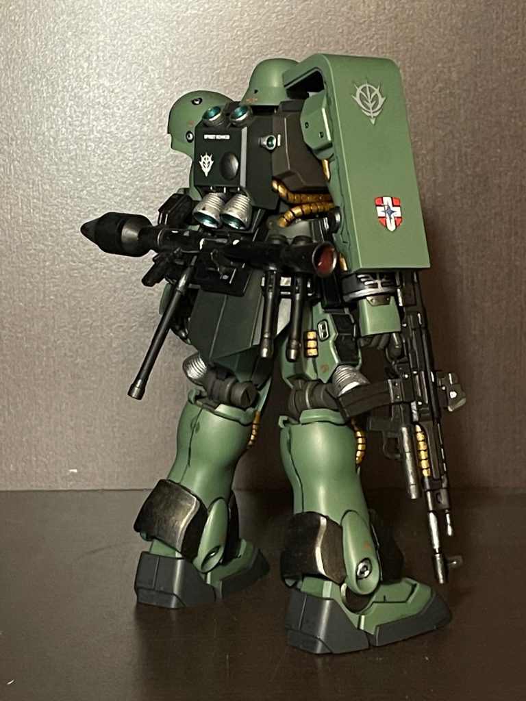 墨入れ、デカール、トップコート。汚し前。