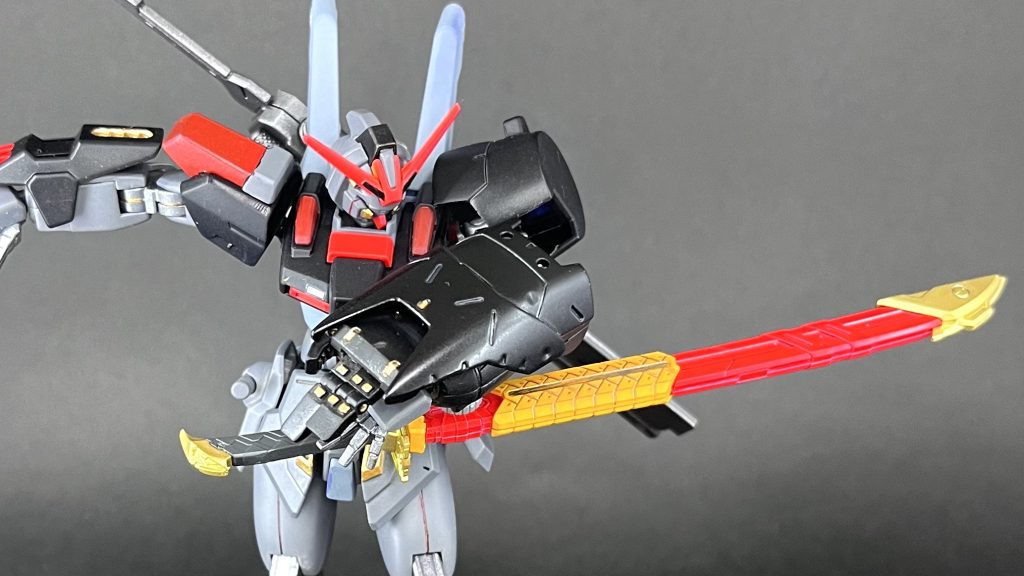 RGアストレイレッドフレームのガーベラストレートを装備させてみました。