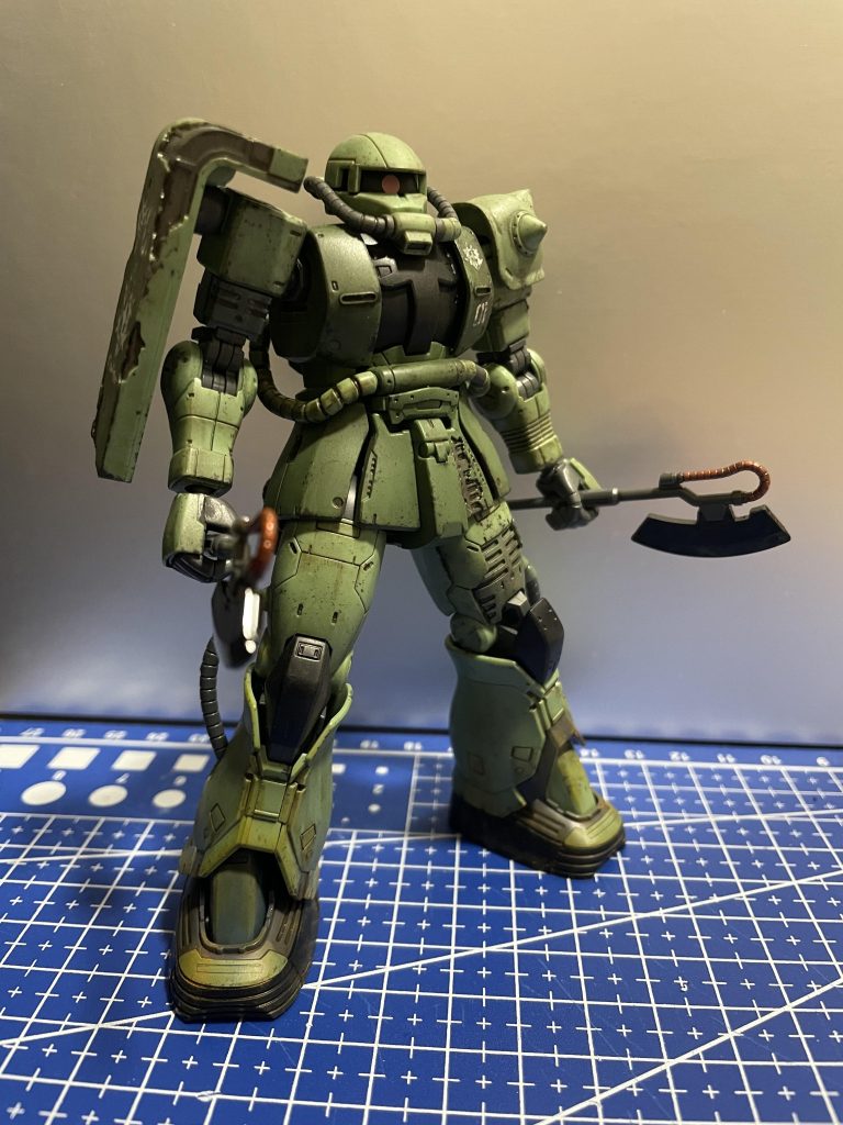  ウマ面がどうも苦手で、余剰パーツの通常の頭部を流用しました。