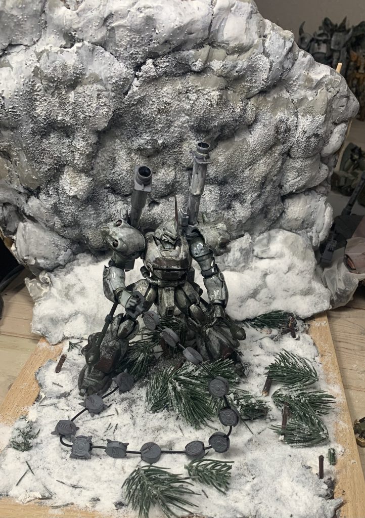 チェーンマイン、だから雪で隠れてわからんて