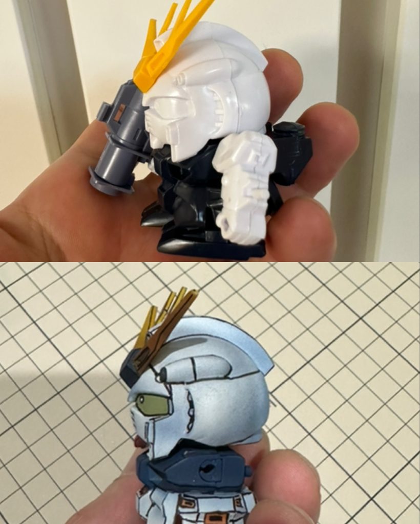 耳？が大きく見えるように前側に幅詰めしました。あまりしない事ばかりで粗さが目立ちますが、良い経験になりました。