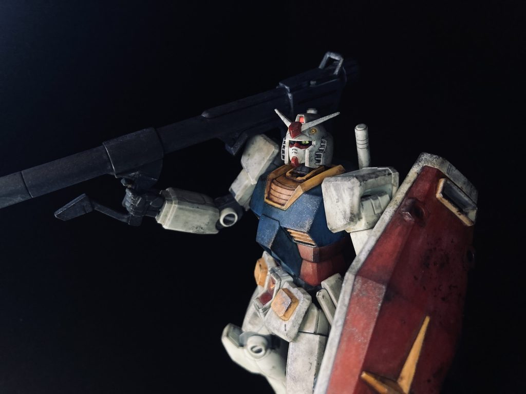 HG RX-78ガンダムの成形色を活かしたウェザリング仕上げ–3枚目/制作者：KIRAKUNI-GP