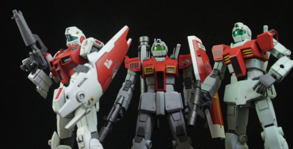 左からGMコマンド、GM後期生産型、GM最初期型というイメージ