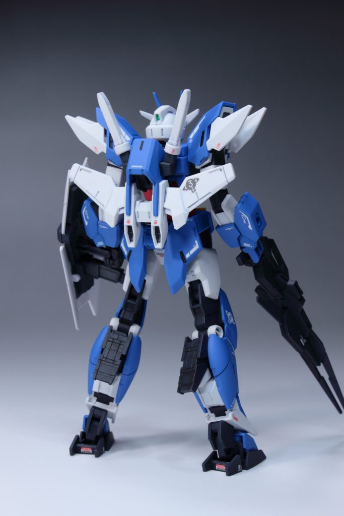 バックショット。墨入れはリアルタッチマーカーセットを使っています。…バックパックのバーニア紛失してますね。部品注文します…。