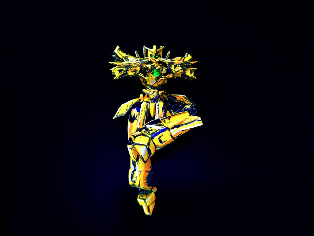 HGなのに1/100スケールなのでFMエアリアルとミキシングし、可動域とスタイルを向上させたFMドラゴンガンダムと化しました