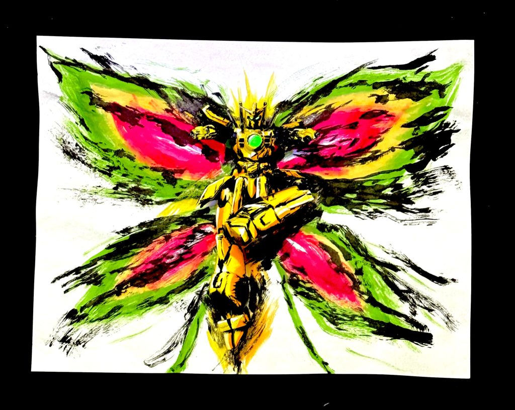 ゴッドガンダムとの戦いにて腕が破壊されたシーンの再現