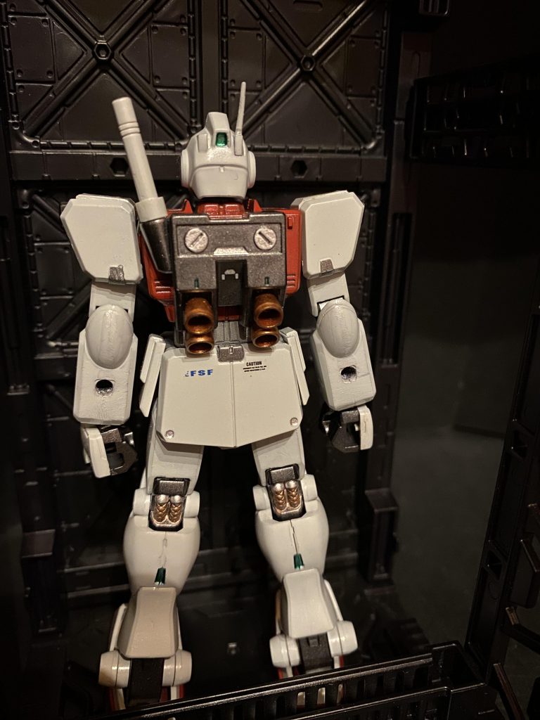 中でもD型は能力強化の目標を「ドム」に設定し、機動力の向上に重点を置き開発が進められた。熱核ホバーによる高い機動性を誇るドムに対し、新設計フレームに主推進器を従来機の2倍（計4基）搭載するという簡素かつ乱暴な対抗策が講じられており、これにより戦闘時間低下などの諸問題が発生したものの、ドムへの数少ない対抗手段を得た事で前線の将兵からは高い評価を受けている。