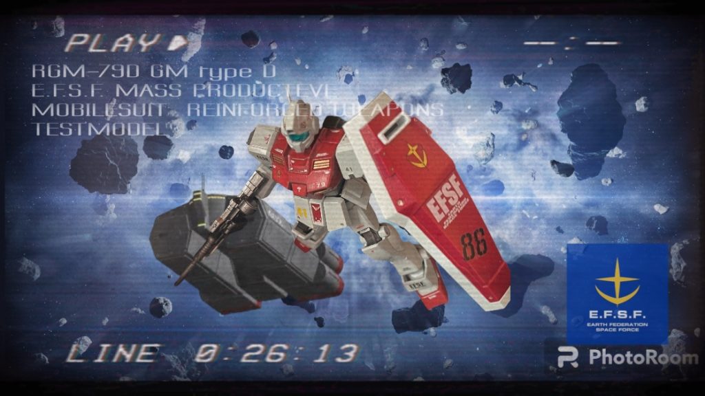 0079年11月下旬、連邦軍の地上での反抗作戦が成功した事を受け、次なる主戦場が宇宙に上がることを踏まえて、ジオン前線基地から比較的離れたサイド2暗礁宙域ではコロンブス改級に搭載されたジムD型がそのテストの時を待っていた。その任務は量産型の装備であるビームスプレーガンとシールドに替わるべく、より高威力の試作ビームライフルと改良型シールドの運用試験を行う事である。 