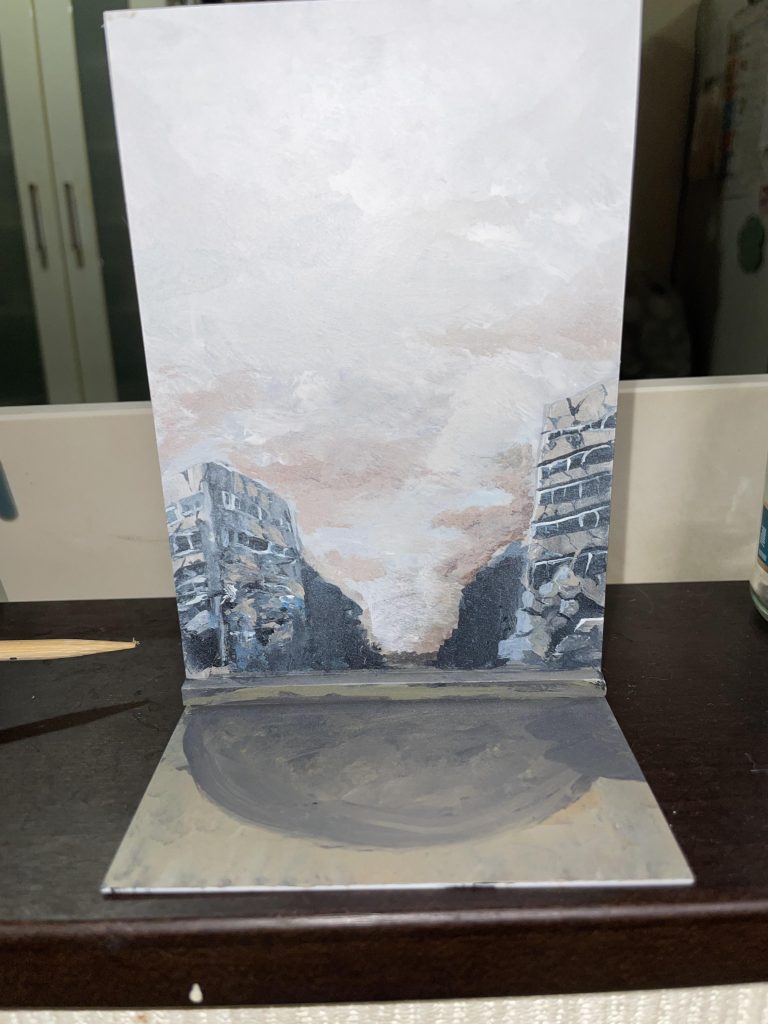 背景単体はそれっぽく適当に、初登場あたりの背景を参考にしました。