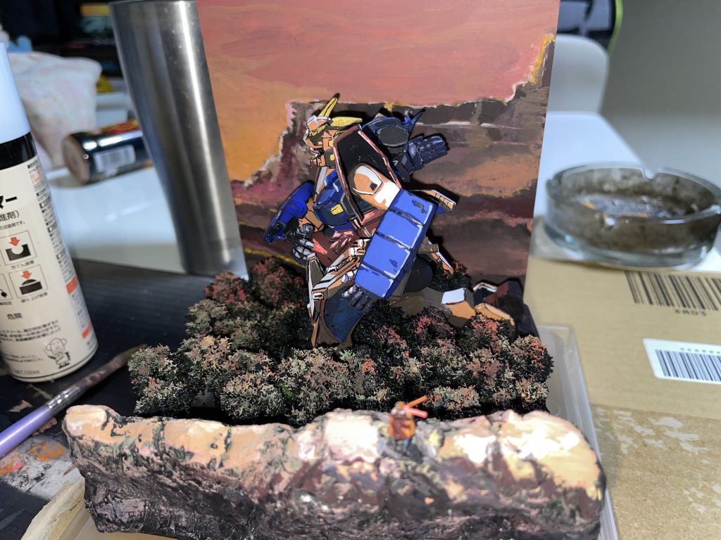 ドモンは5mm角棒から削り出してます。