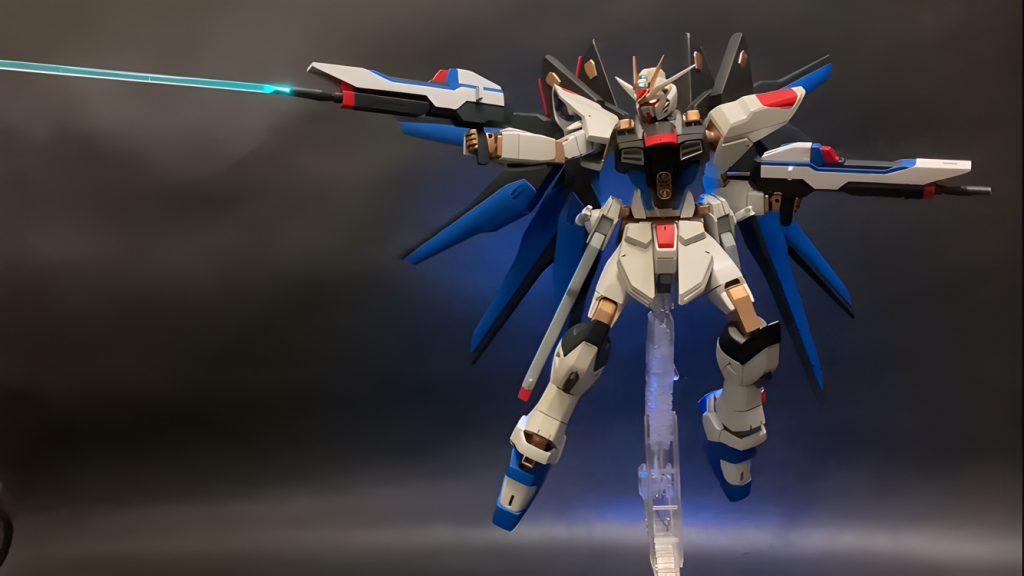 電飾改造 HGCE 機動戦士ガンダムSEED DESTINY  ストライクフリーダムガンダム–2枚目/制作者：JINSUBARU