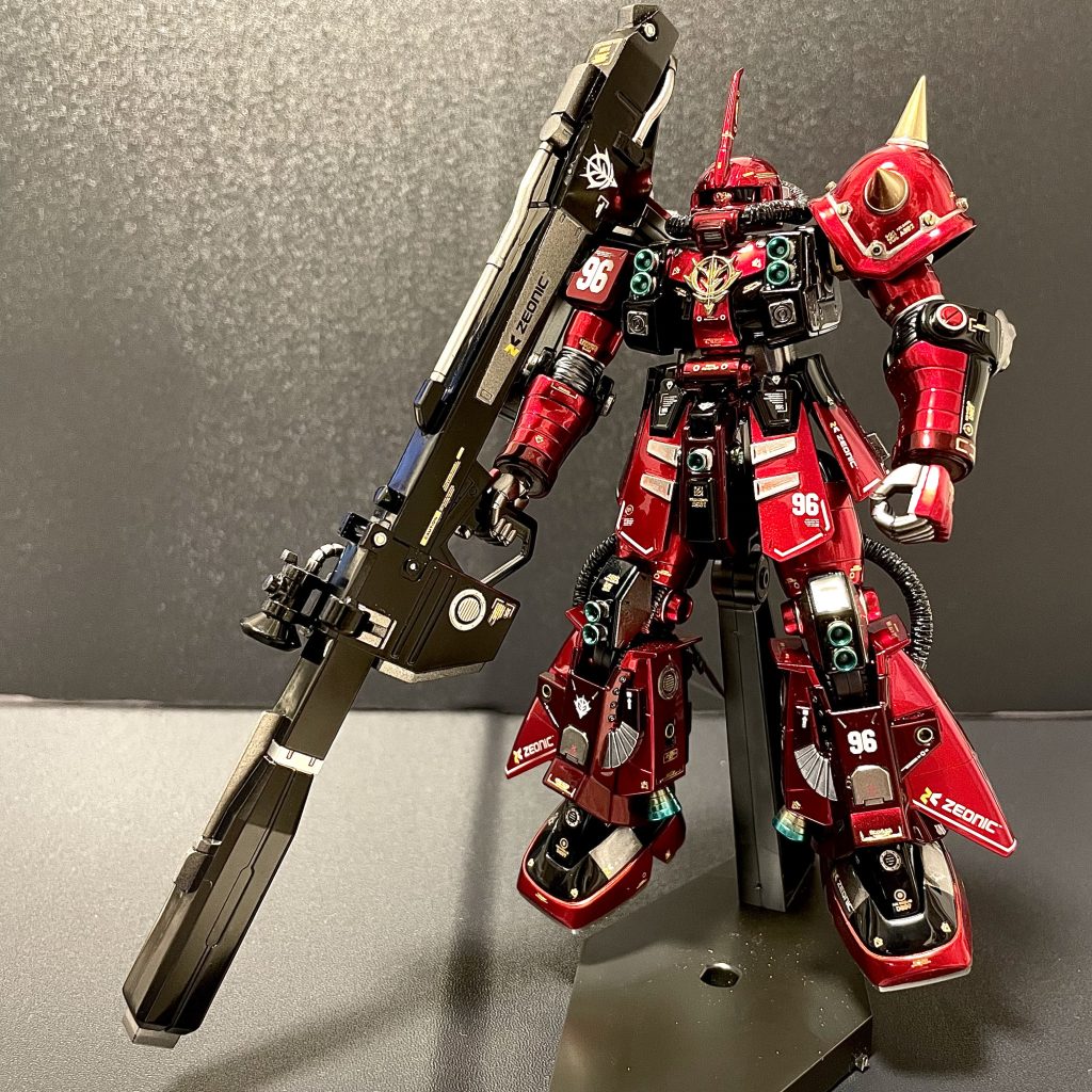 HGサイコザク改修+超光沢キャンディ塗装–2枚目/制作者:moca.pla