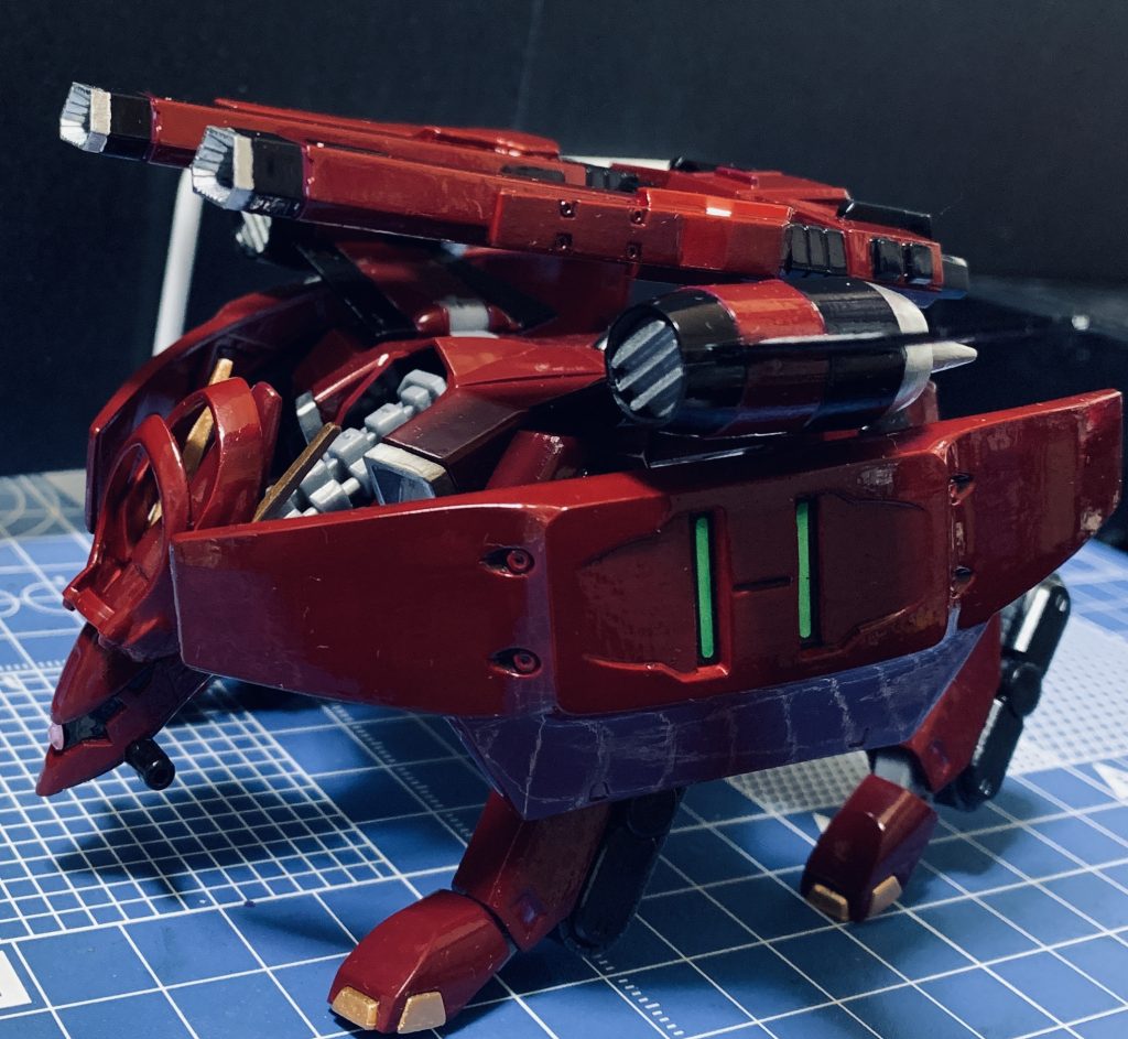 突貫力は上がったと思うのですが、砂漠には出ていかなそう。撮影すると光沢でムラが目立ってしまっていますね、あとシルバリングを消すためにももう少しトップコートを厚めに塗れば良かったかな？