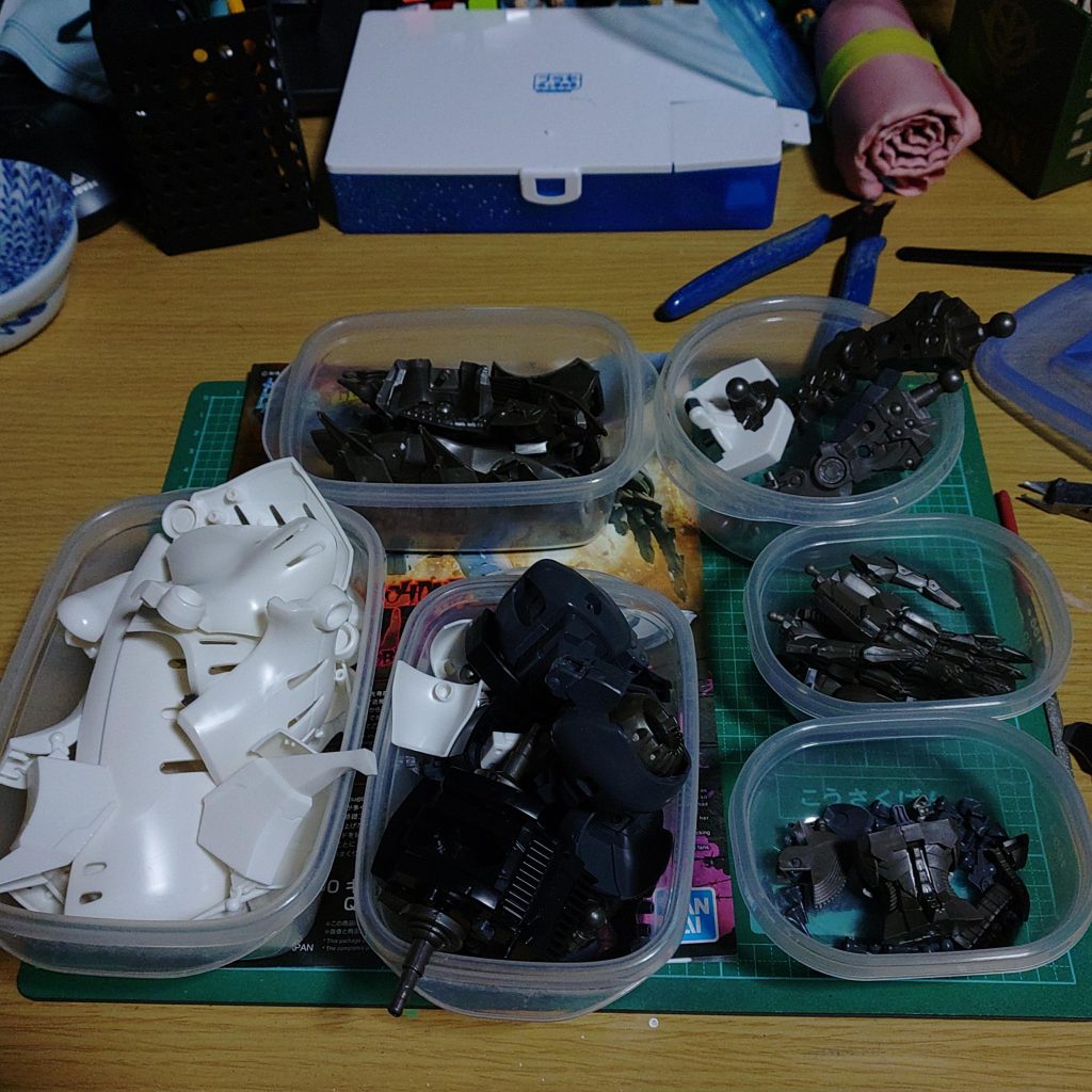 塗装の為に分解分解色分け色分けカチャカチャカチャ