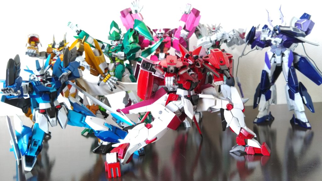 おまけその4最後にみんなで「烈車戦隊トッキュウジャー」の名乗りポーズで終わり!普通に並べると撮影スペースに入らないのでこのポーズにしました。