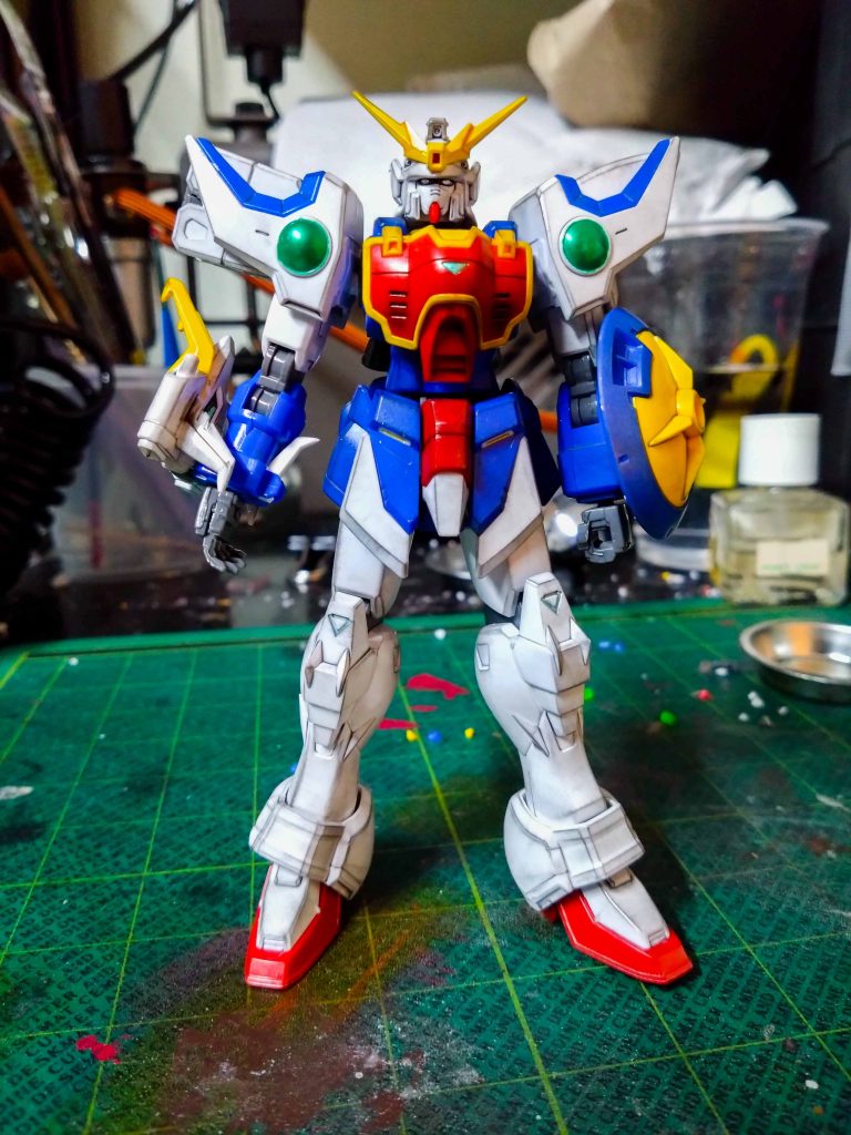 いつも通りの片手間なので制作は3時間位でしょうか。今回は腕部組み始めたらトップコート直前まだ仕上げる放送で制作しました。