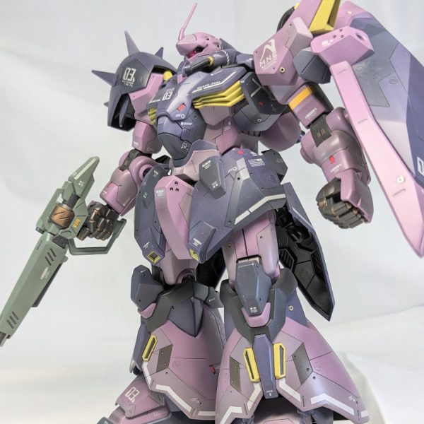 ＨＧ メッサーＦ０２型（指揮官機）　完成品　全塗装　シャア専用 HGUC メッサーF02指揮官機｜goroomaruさんのガンプラ作品
