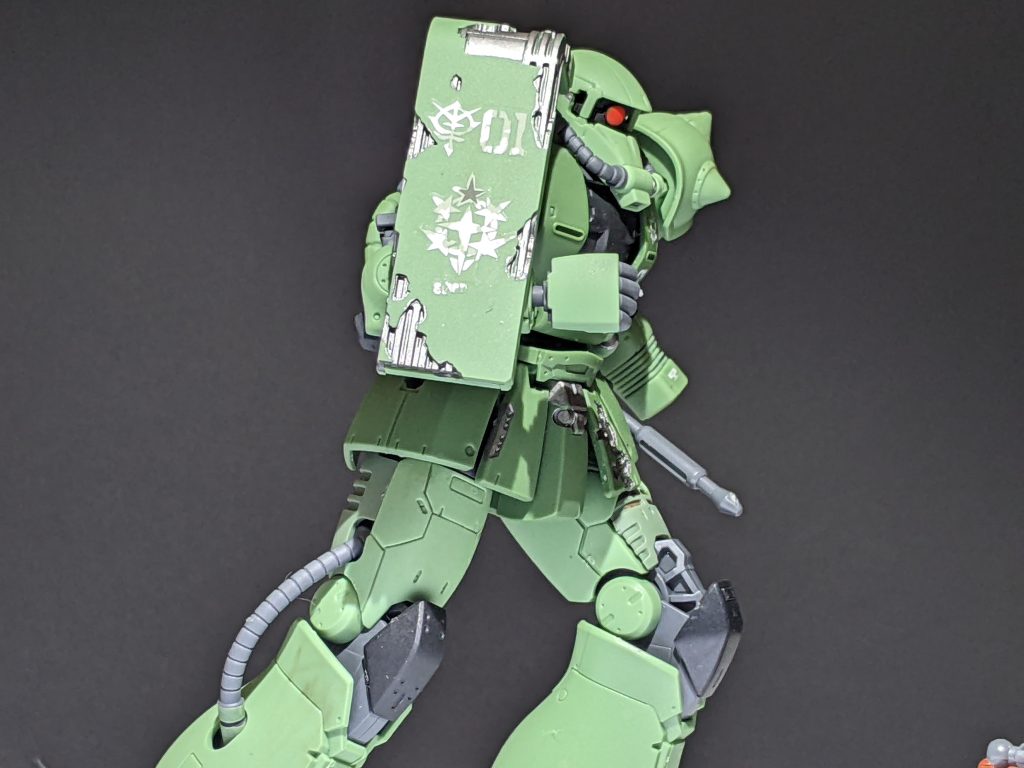 この機体撮影して思いました…キットが良すぎて崩壊出来ない!