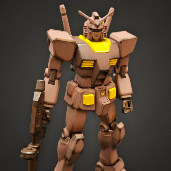 エコプラガンダム筆塗り&ウェザリング仕上げ
