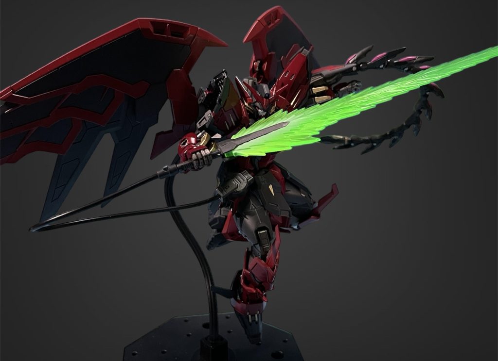 ビーム刃はホワイトとメタリックグリーンでグラデーション塗装をしました☺️