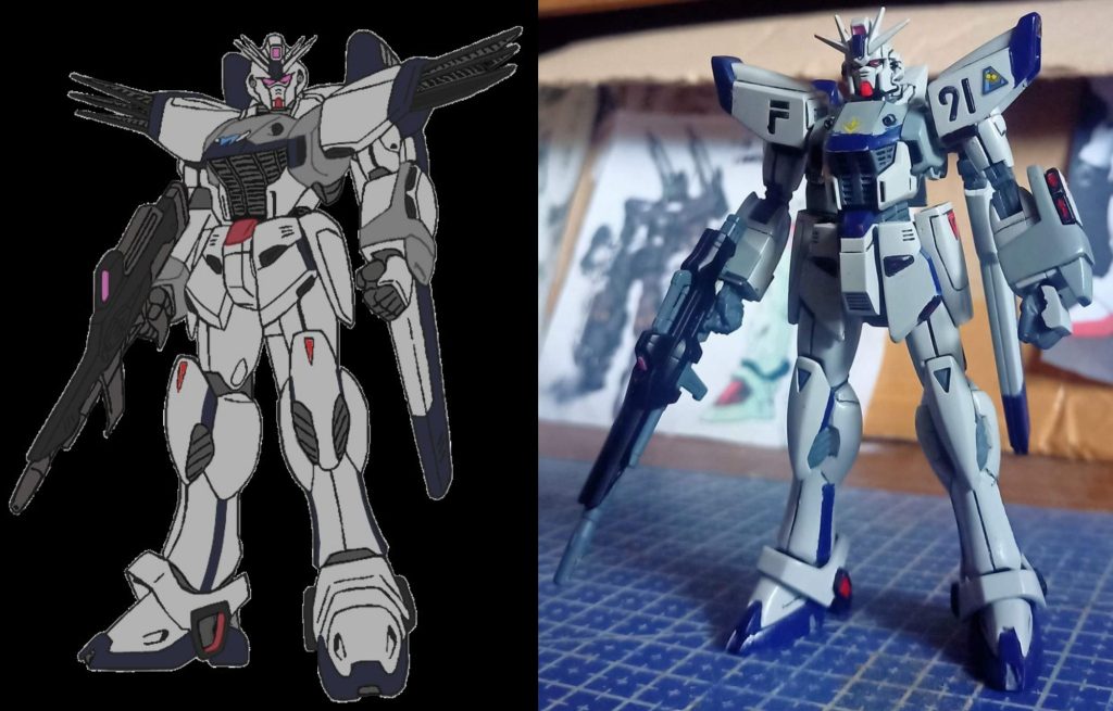 This is a custom color line drawing using F91 Steel 7ver. I used this as a reference for my personal color Gundam F91.