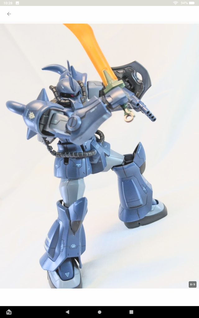 グフカスタムも良いですが、このオリジナル版もやっぱカッコいいですね。