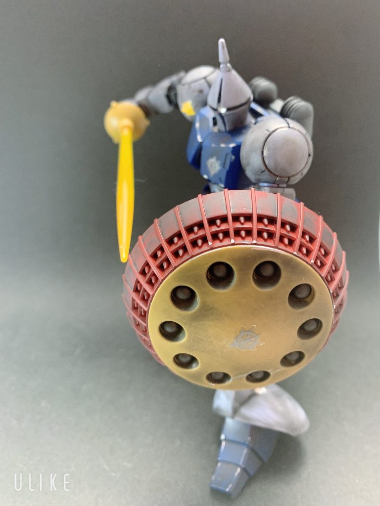 HG ギャン　無塗装お手軽ウェザリング仕上げ–3枚目/制作者：＊ゆた