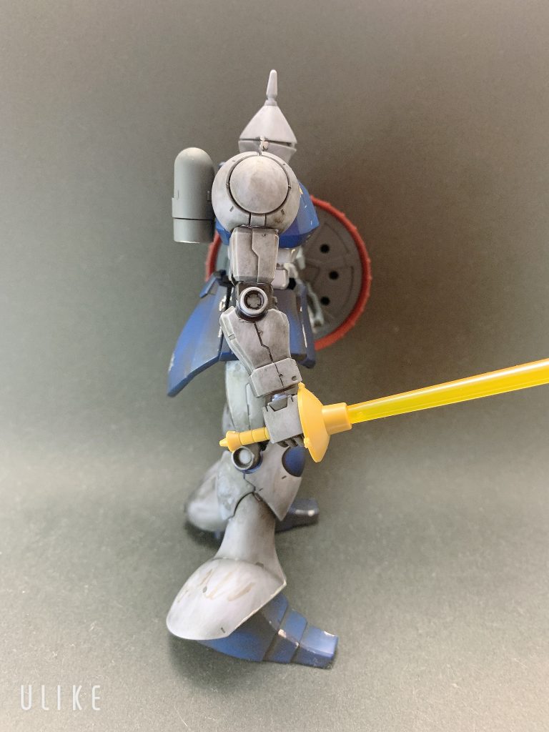 HG ギャン　無塗装お手軽ウェザリング仕上げ–5枚目/制作者：＊ゆた