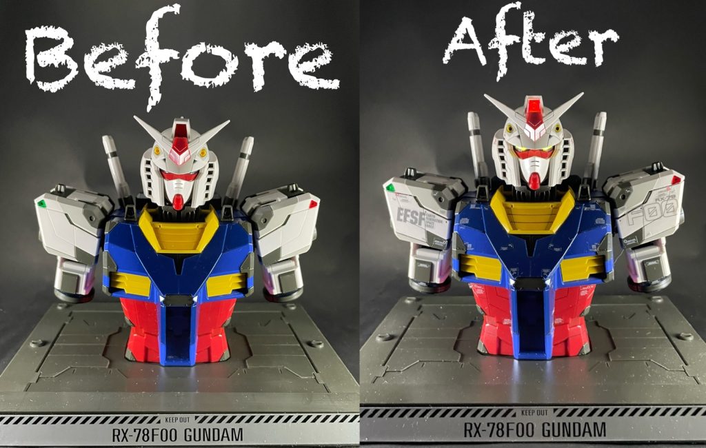 素組みとのビフォーアフター！思ってたより、組みやすく、クオリティも高い良キットでした😁
