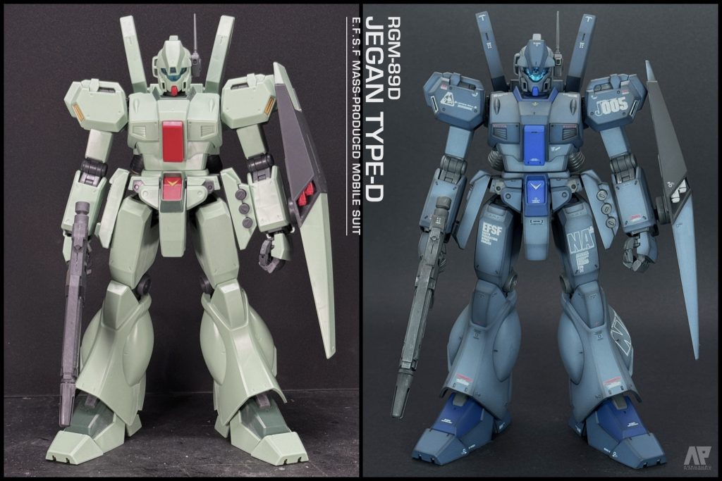 色替えとデカールのみ。元の全身同色のイメージから、かけ離れない程度の色で２色に塗り分けてみました。