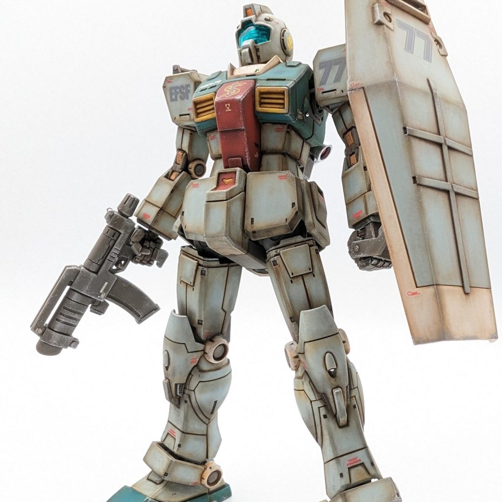 HG ジム（スレッガー・ロウの島？）｜EiRiさんのガンプラ作品｜GUNSTA（ガンスタ）