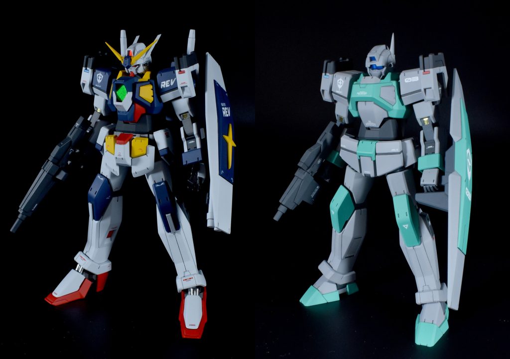 ベース機と比べてシャルドール改がこのガンダムの量産機に見えたら嬉しいです。