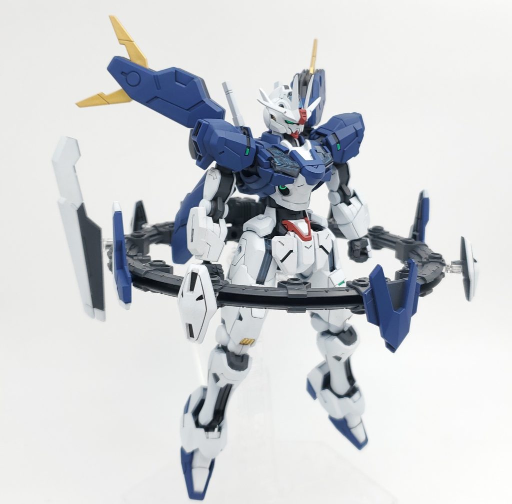 エアリアル本体は以前投稿したやつhttps://gumpla.jp/hg/1656588クワイエットゼロ部分はメカサフスーパーヘヴィで塗装しただけです。