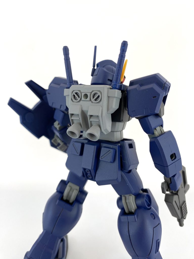 ティターンズのMS開発部門は、一年戦争の傑作機『RX-78-2ガンダム』の純粋な性能向上を目指し、同機のブラッシュアップを試みていた、、、ということで、バックパックはFGガンダムから流用。