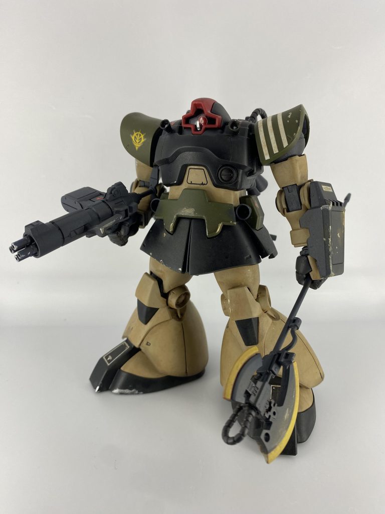 機体の改修モチーフはMSV-Rのドム高速実験型です。でも自分の技量では再現できそうにないので、それっぽいオリジナル改修機体に。