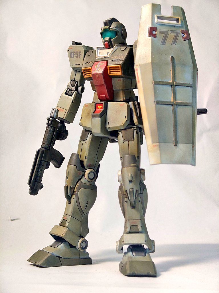 HG ジム(スレッガー機)–2枚目/制作者：しさお