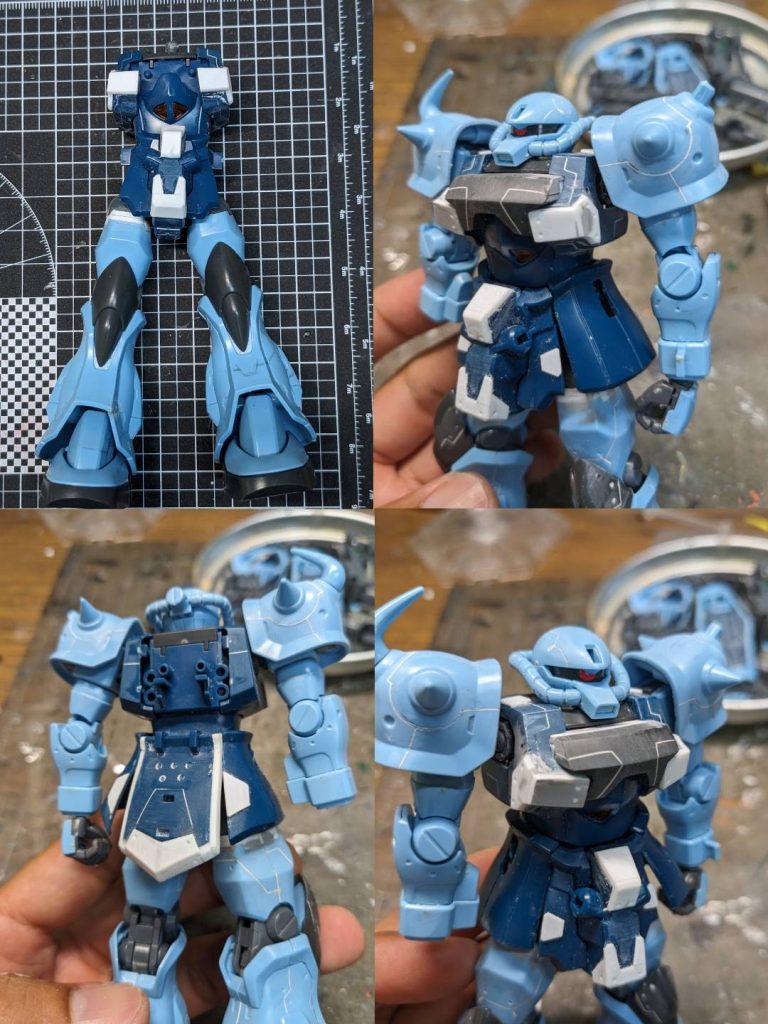 大腿部延長。装甲追加をしました。