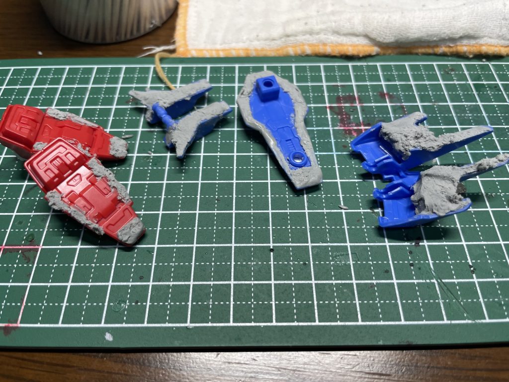 肉抜き穴も埋めました。