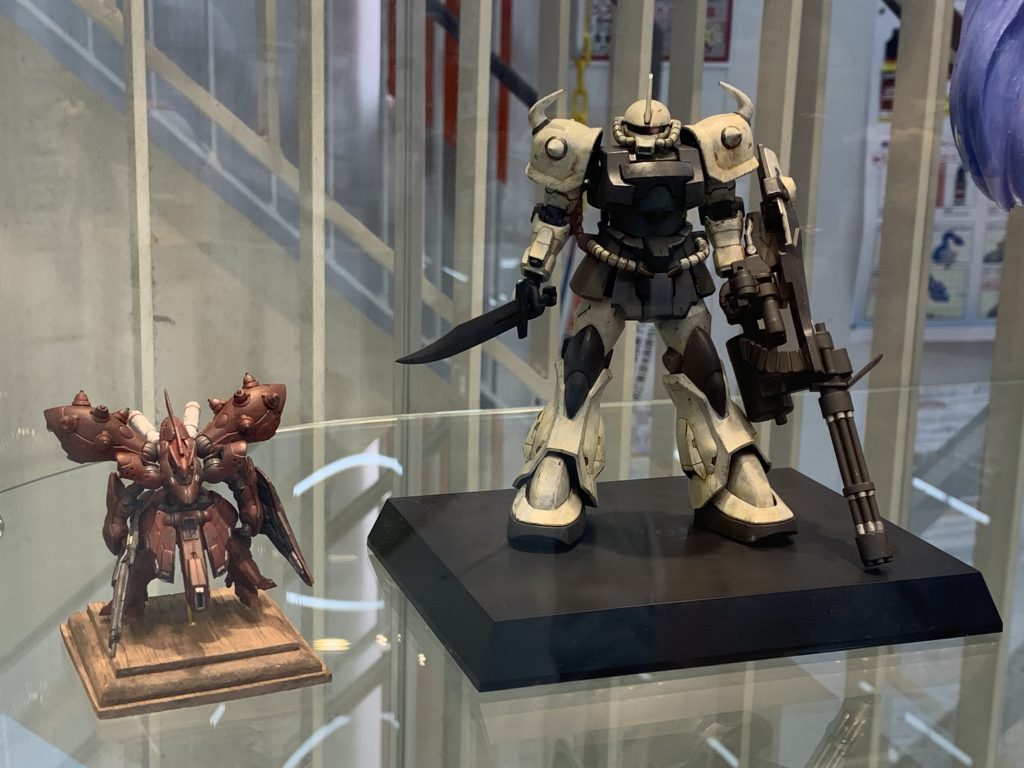 ■私作のナイチンゲールとグフカスタム現在、ボークス秋葉原ホビー天国2にて開催中のファレホコンに出場中です。良かったら見に行ってみてくださいね。