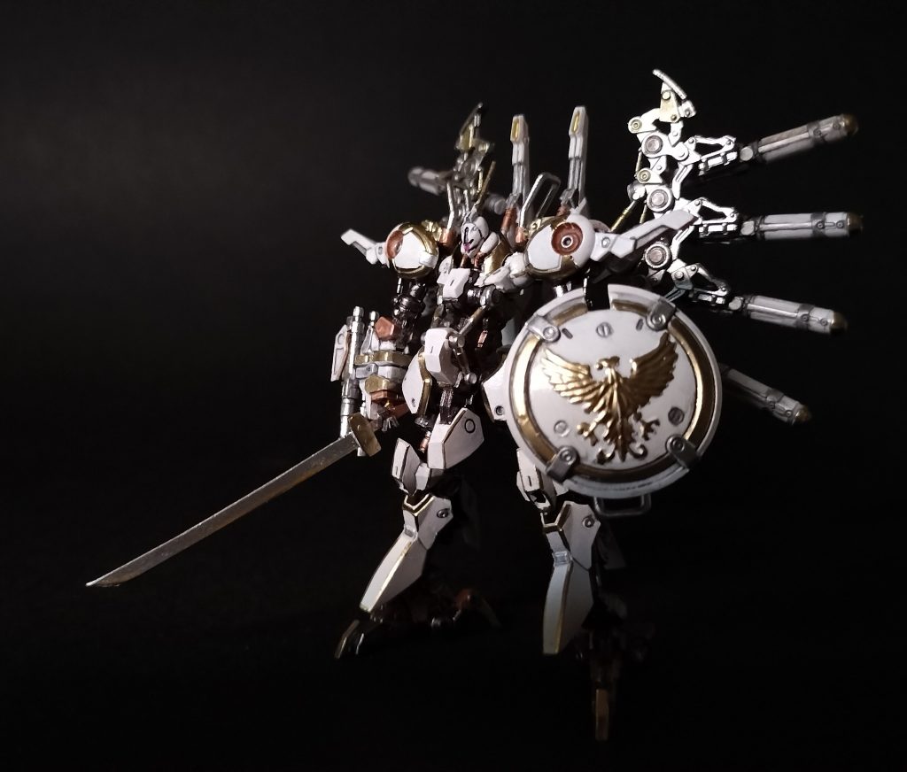 戦艦の主砲レベルのメガ粒子砲や、ファンネルなどのMS 装備が一般化しつつあるこの時代に、剣を主兵装としたこの改装が有効なのかアクシズ内でも疑問視されていた、というのがもっぱらのウワサだ。