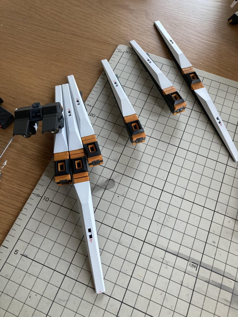 フィンファンネルは根元側3本を固定しました。