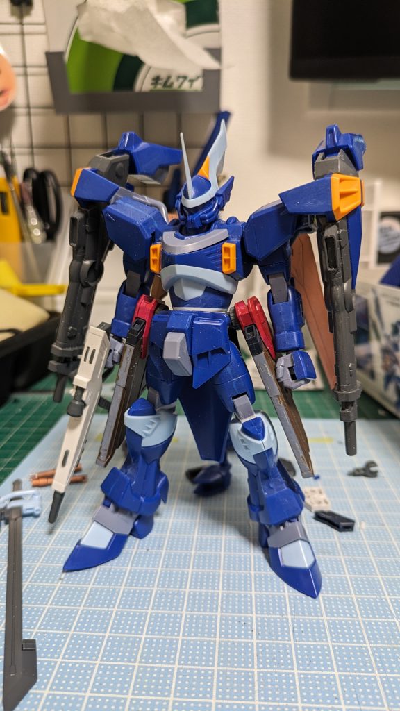 製作中　対艦刀はつけるところ無くて諦めました