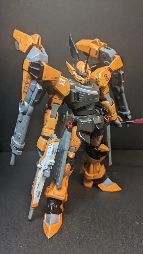 首、腰を1mm延長膝関節を2mm延長雑なところをデカールとチッピングでごまかしました