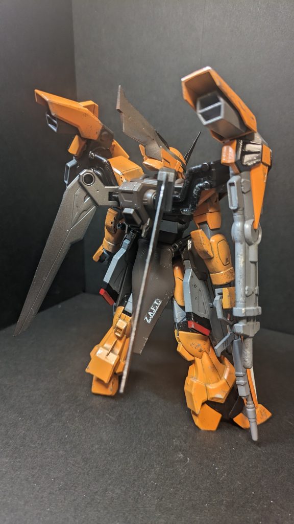 後ろ姿フリーダムの小羽根だけつけてます