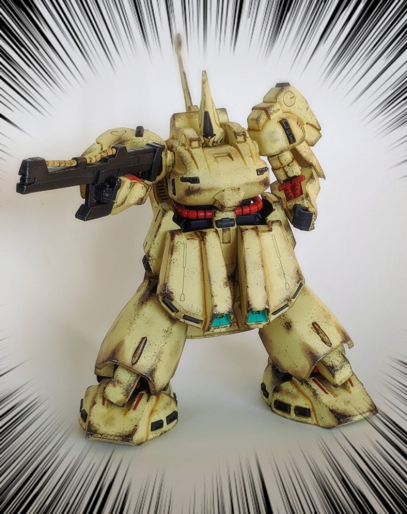 ここまで汚されて、シロッコもニッコリやね。仕事の合間合間で作ったので、ちっとも手軽じゃなかったです（笑）いつも拙い作品ですが、見てくださりありがとうございました。