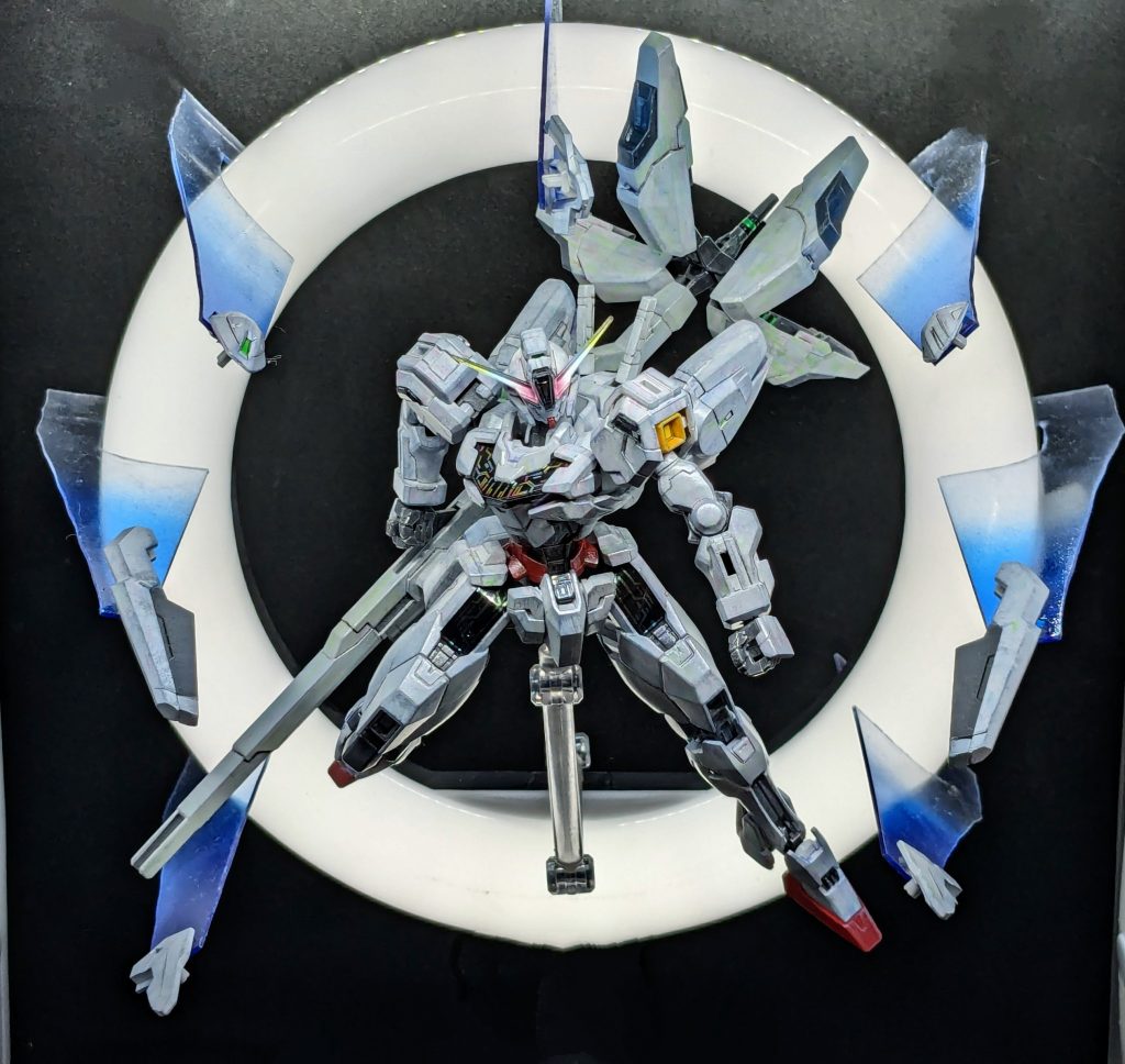 以前ルブリスを作ったときにスマホ自撮用の照明で作ったガンビット転回照明。