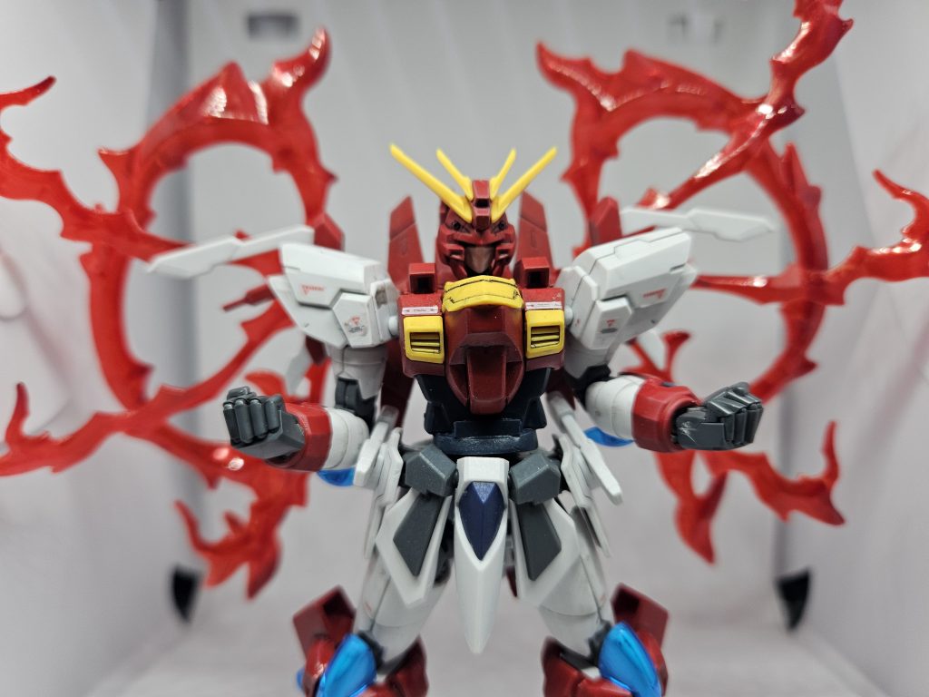 　ハイパーモードならぬバーニングイグニッションモード発動！　機体の稼働時間と引き換えにパワーを跳ね上げる必殺モードです。