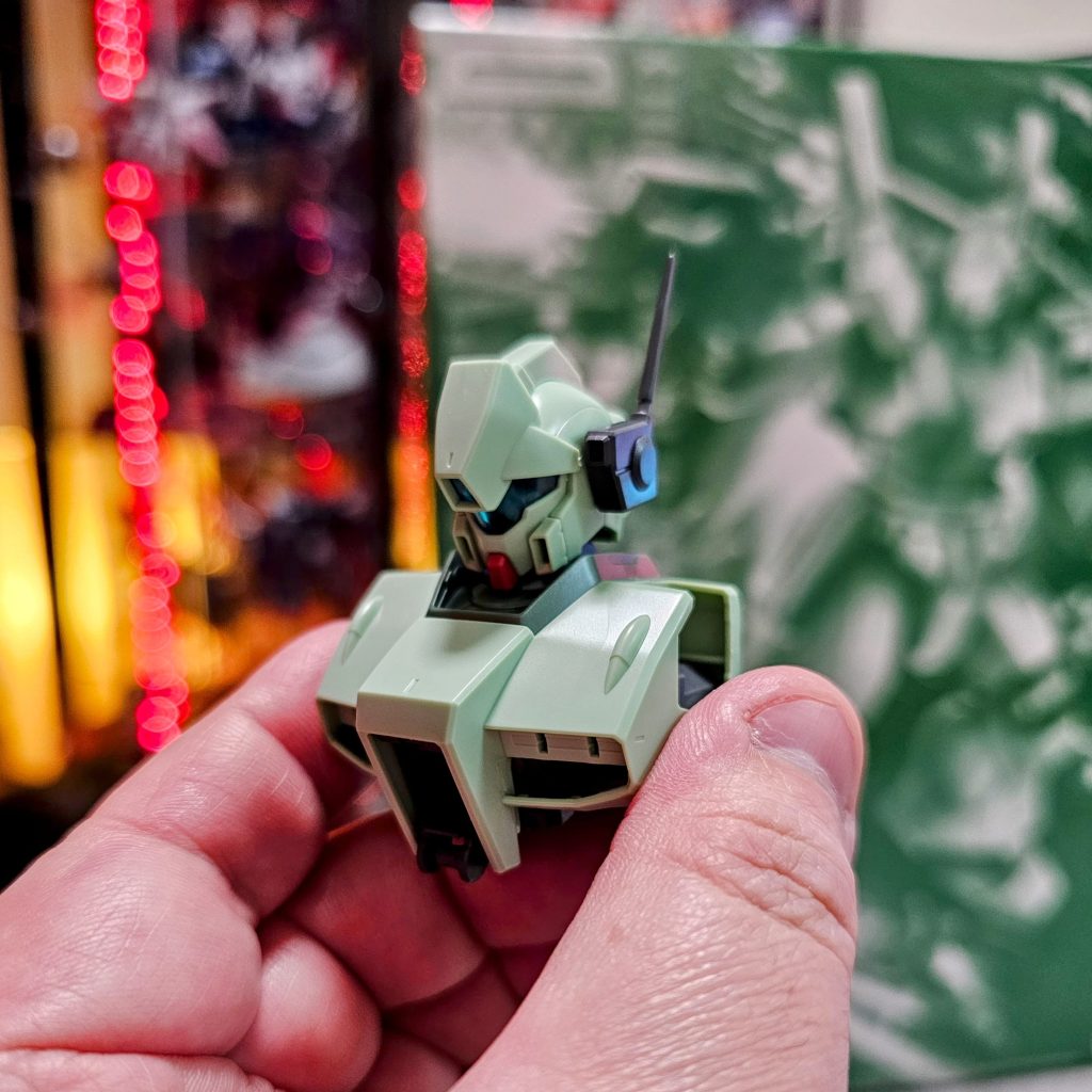 仮組み時の写真。UC の時のジェガンって結構、緑の感じが違いますよね。