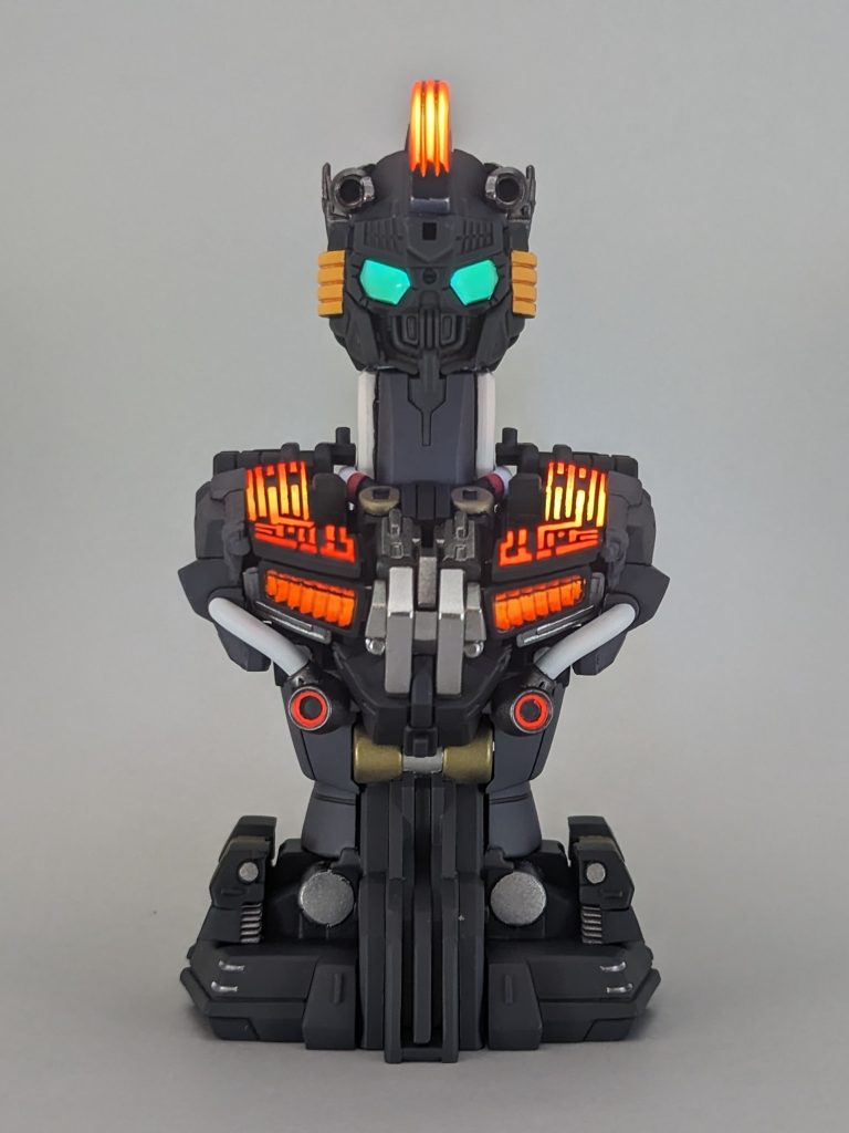 内部フレームのみで蛍光塗料発光✨この方がシェルユニットのグラデわかりやすいですね👍