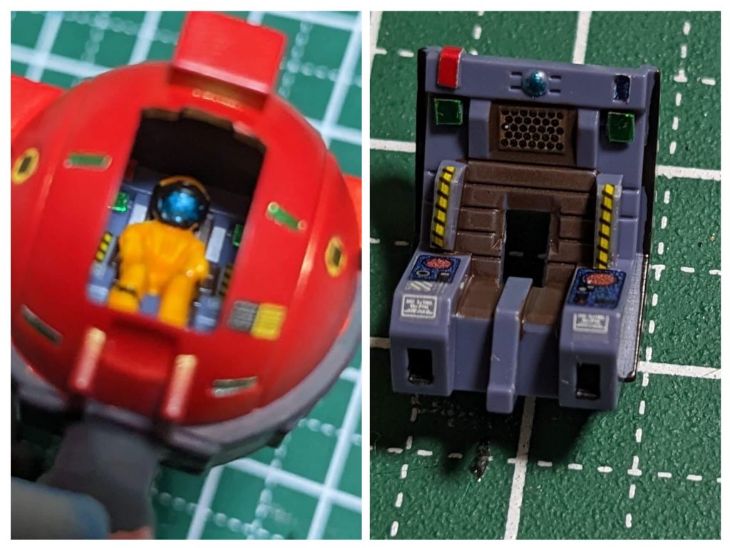 ほとんど見えなくなるコックピットとエマさんの図